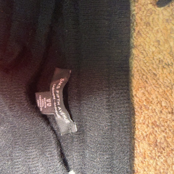 Saks Fifth Avenue Black Track Pants & Jacket Set - Picture 4 of 4